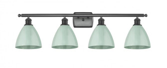 Plymouth - 4 Light - 38 inch - Matte Black - Bath Vanity Light (3442|516-4W-BK-MBD-75-SF)