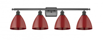 Plymouth - 4 Light - 38 inch - Oil Rubbed Bronze - Bath Vanity Light (3442|516-4W-OB-MBD-75-RD-LED)
