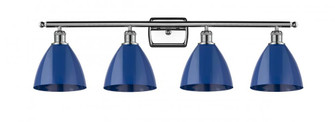 Plymouth - 4 Light - 38 inch - Polished Chrome - Bath Vanity Light (3442|516-4W-PC-MBD-75-BL)