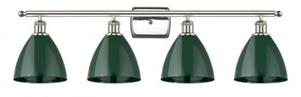 Plymouth - 4 Light - 38 inch - Polished Nickel - Bath Vanity Light (3442|516-4W-PN-MBD-75-GR-LED)