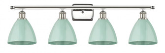 Plymouth - 4 Light - 38 inch - Polished Nickel - Bath Vanity Light (3442|516-4W-PN-MBD-75-SF-LED)