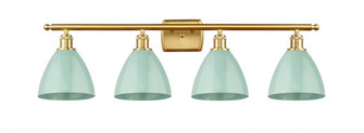 Plymouth - 4 Light - 38 inch - Satin Gold - Bath Vanity Light (3442|516-4W-SG-MBD-75-SF)