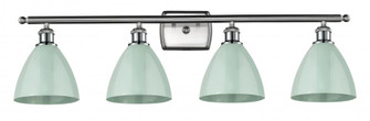 Plymouth - 4 Light - 38 inch - Brushed Satin Nickel - Bath Vanity Light (3442|516-4W-SN-MBD-75-SF)