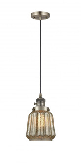 Chatham - 1 Light - 7 inch - Antique Brass - Cord hung - Mini Pendant (3442|201CSW-AB-G146)