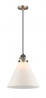 Cone - 1 Light - 12 inch - Antique Brass - Cord hung - Mini Pendant (3442|201CSW-AB-G41-L)