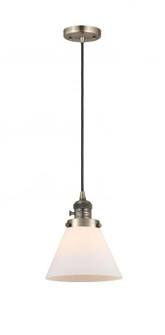 Cone - 1 Light - 8 inch - Antique Brass - Cord hung - Mini Pendant (3442|201CSW-AB-G41)