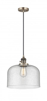 Bell - 1 Light - 12 inch - Antique Brass - Cord hung - Mini Pendant (3442|201CSW-AB-G74-L-LED)