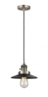 Railroad - 1 Light - 8 inch - Antique Brass - Cord hung - Mini Pendant (3442|201CSW-AB-M6-LED)