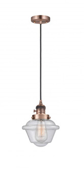 Oxford - 1 Light - 7 inch - Antique Copper - Cord hung - Mini Pendant (3442|201CSW-AC-G534)