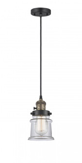 Canton - 1 Light - 5 inch - Black Antique Brass - Cord hung - Mini Pendant (3442|201CSW-BAB-G182S-LED)