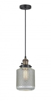 Stanton - 1 Light - 6 inch - Black Antique Brass - Cord hung - Mini Pendant (3442|201CSW-BAB-G262-LED)