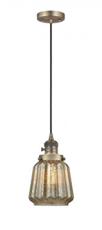 Chatham - 1 Light - 7 inch - Brushed Brass - Cord hung - Mini Pendant (3442|201CSW-BB-G146)