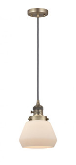 Fulton - 1 Light - 7 inch - Brushed Brass - Cord hung - Mini Pendant (3442|201CSW-BB-G171)