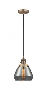 Fulton - 1 Light - 7 inch - Brushed Brass - Cord hung - Mini Pendant (3442|201CSW-BB-G173)