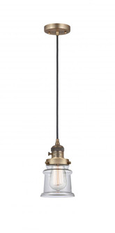 Canton - 1 Light - 5 inch - Brushed Brass - Cord hung - Mini Pendant (3442|201CSW-BB-G182S)
