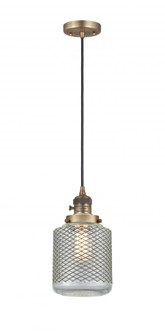 Stanton - 1 Light - 6 inch - Brushed Brass - Cord hung - Mini Pendant (3442|201CSW-BB-G262)