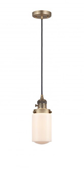 Dover - 1 Light - 5 inch - Brushed Brass - Cord hung - Mini Pendant (3442|201CSW-BB-G311)