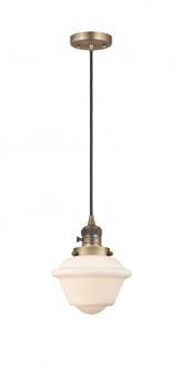 Oxford - 1 Light - 7 inch - Brushed Brass - Cord hung - Mini Pendant (3442|201CSW-BB-G531)