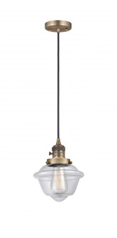 Oxford - 1 Light - 7 inch - Brushed Brass - Cord hung - Mini Pendant (3442|201CSW-BB-G532-LED)