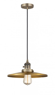Appalachian - 1 Light - 12 inch - Brushed Brass - Cord hung - Mini Pendant (3442|201CSW-BB-MFR-BB-12-LED)