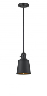 Addison - 1 Light - 5 inch - Matte Black - Cord hung - Mini Pendant (3442|201CSW-BK-M9-BK-LED)