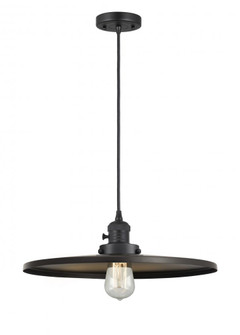 Appalachian - 1 Light - 16 inch - Matte Black - Cord hung - Mini Pendant (3442|201CSW-BK-MFR-BK-16-LED)