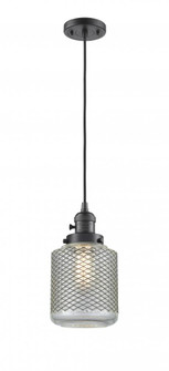 Stanton - 1 Light - 6 inch - Oil Rubbed Bronze - Cord hung - Mini Pendant (3442|201CSW-OB-G262)
