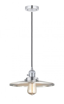 Appalachian - 1 Light - 12 inch - Polished Chrome - Cord hung - Mini Pendant (3442|201CSW-PC-MFR-PC-12-LED)