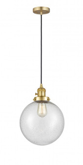 Beacon - 1 Light - 10 inch - Satin Gold - Cord hung - Mini Pendant (3442|201CSW-SG-G204-10)