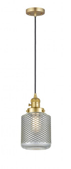 Stanton - 1 Light - 6 inch - Satin Gold - Cord hung - Mini Pendant (3442|201CSW-SG-G262-LED)