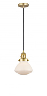 Olean - 1 Light - 7 inch - Satin Gold - Cord hung - Mini Pendant (3442|201CSW-SG-G321-LED)