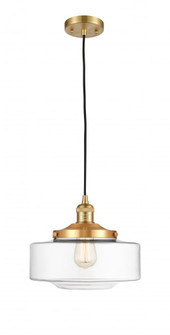Bridgeton - 1 Light - 12 inch - Satin Gold - Cord hung - Mini Pendant (3442|201C-SG-G692-12-LED)