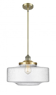 Bridgeton - 1 Light - 16 inch - Antique Brass - Stem Hung - Mini Pendant (3442|201S-AB-G694-16-LED)