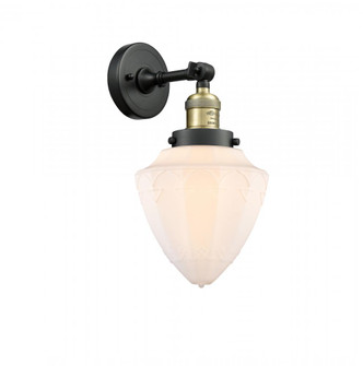 Bullet - 1 Light - 7 inch - Black Antique Brass - Adjustable Sconce (3442|203-BAB-G661-7-LED)