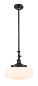 Bridgeton - 1 Light - 12 inch - Matte Black - Stem Hung - Adjustable Mini Pendant (3442|206-BK-G691-12-LED)