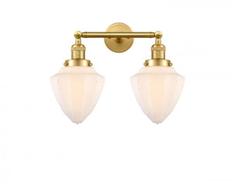 Bullet - 2 Light - 18 inch - Satin Gold - Adjustable Bath Vanity Light (3442|208-SG-G661-7)