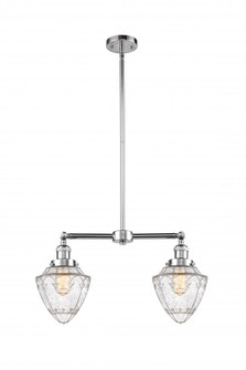 Bullet - 2 Light - 24 inch - Polished Chrome - Stem Hung - Adjustable Island Light (3442|209-PC-G664-7)