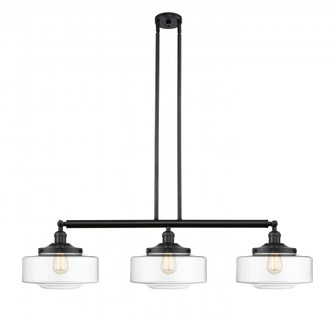 Bridgeton - 3 Light - 44 inch - Matte Black - Stem Hung - Adjustable Island Light (3442|213-BK-G692-12)