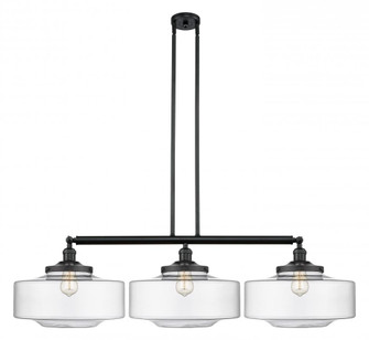 Bridgeton - 3 Light - 50 inch - Matte Black - Stem Hung - Adjustable Island Light (3442|213-BK-G692-16)