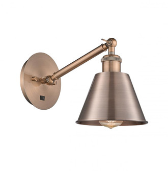 Smithfield - 1 Light - 7 inch - Antique Copper - Adjustable Sconce (3442|317-1W-AC-M8-LED)