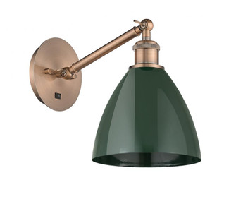 Plymouth - 1 Light - 8 inch - Antique Copper - Adjustable Sconce (3442|317-1W-AC-MBD-75-GR)