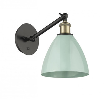 Plymouth - 1 Light - 8 inch - Black Antique Brass - Adjustable Sconce (3442|317-1W-BAB-MBD-75-SF)