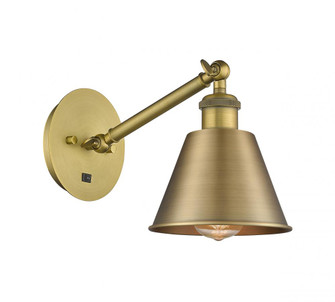 Smithfield - 1 Light - 7 inch - Brushed Brass - Adjustable Sconce (3442|317-1W-BB-M8-LED)