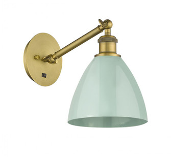Plymouth - 1 Light - 8 inch - Brushed Brass - Adjustable Sconce (3442|317-1W-BB-MBD-75-SF-LED)