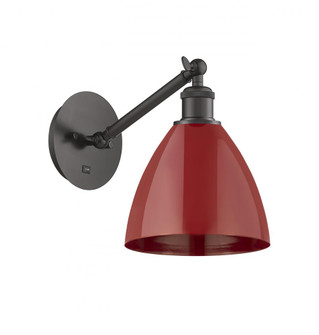 Plymouth - 1 Light - 8 inch - Oil Rubbed Bronze - Sconce (3442|317-1W-OB-MBD-75-RD)