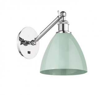 Plymouth - 1 Light - 8 inch - Polished Chrome - Adjustable Sconce (3442|317-1W-PC-MBD-75-SF)