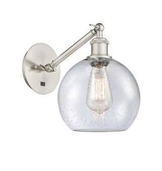 Athens - 1 Light - 8 inch - Brushed Satin Nickel - Adjustable Sconce (3442|317-1W-SN-G124-8)