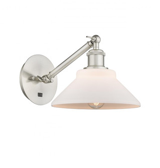 Orwell - 1 Light - 8 inch - Brushed Satin Nickel - Adjustable Sconce (3442|317-1W-SN-G131-LED)