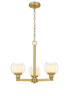 Cairo - 3 Light - 20 inch - Satin Gold - Chain Hung - Pendant (3442|330-3CR-SG-CLW-LED)