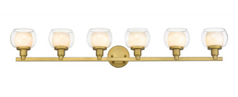 Cairo - 6 Light - 45 inch - Satin Gold - Bath Vanity Light (3442|330-6W-SG-CLW)